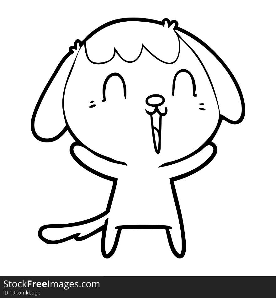 cute cartoon dog. cute cartoon dog