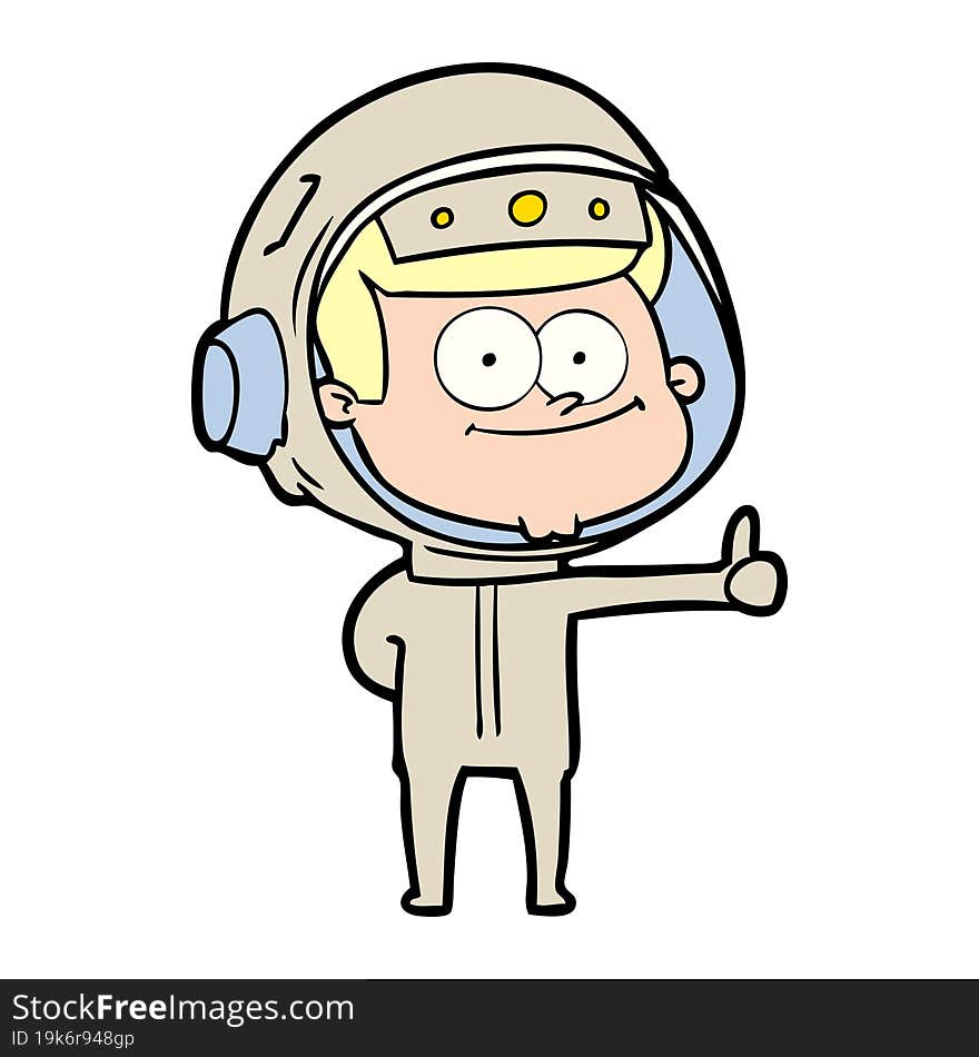 happy astronaut cartoon. happy astronaut cartoon