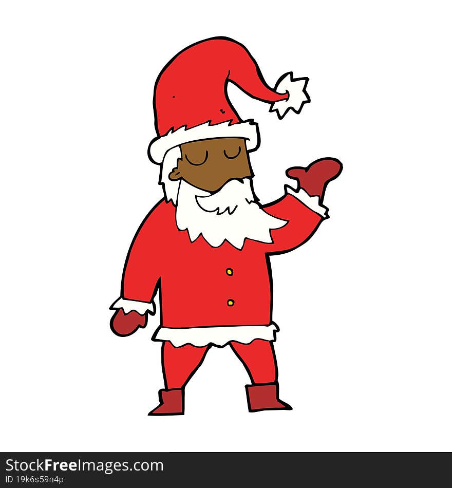 cartoon santa claus