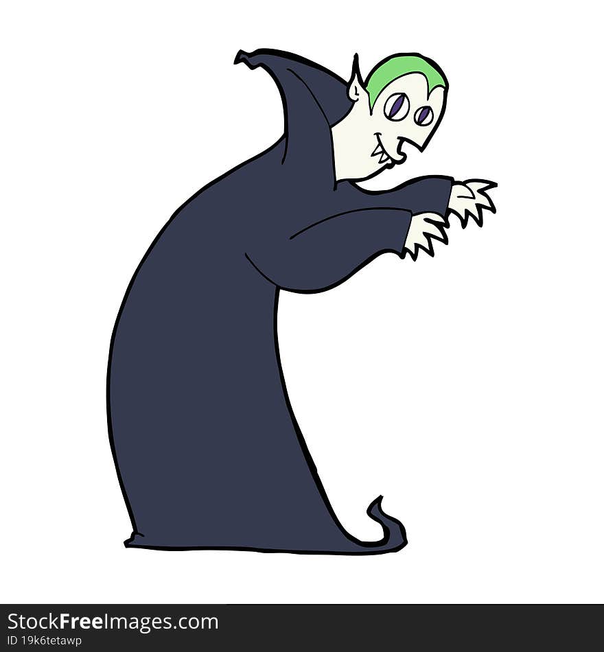 cartoon spooky vampire