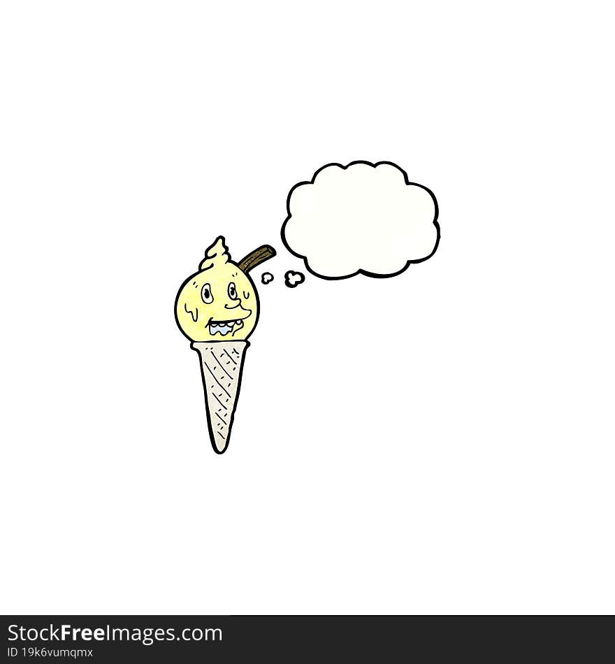 cartoon ice cream cone