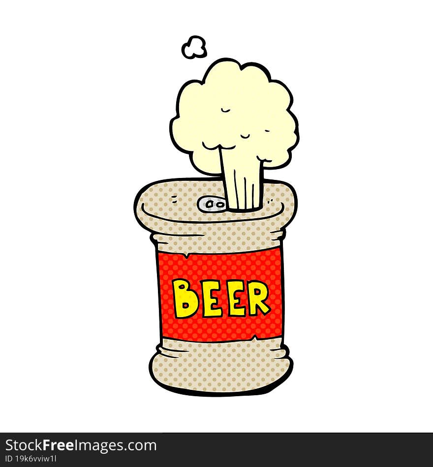 cartoon beer can