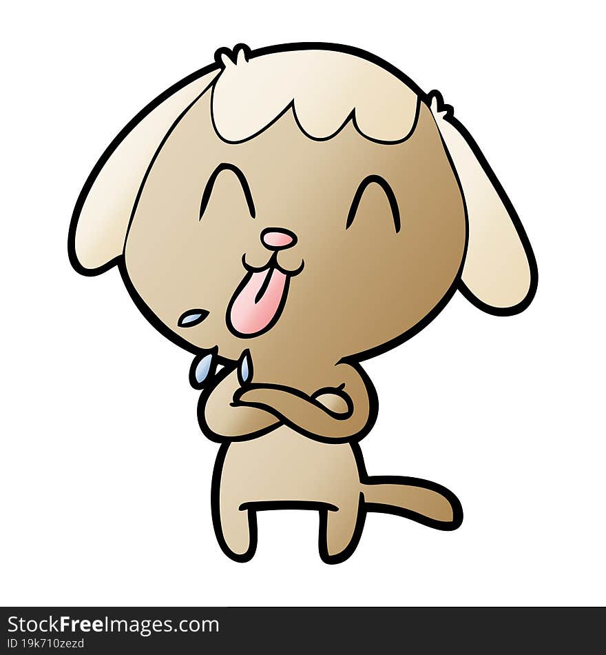 cute cartoon dog. cute cartoon dog