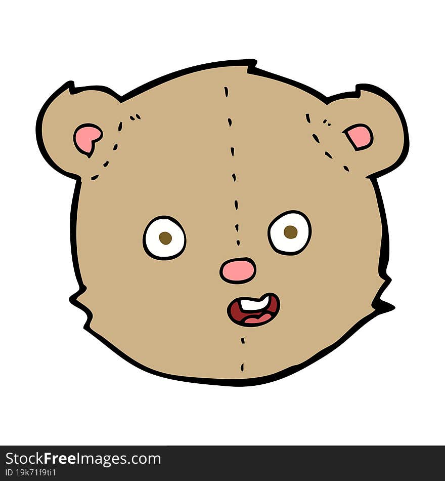 Cartoon Teddy Bear Head