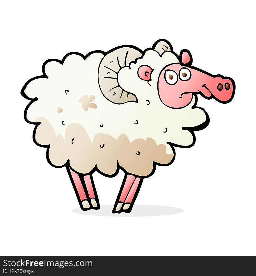 Cartoon Dirty Sheep