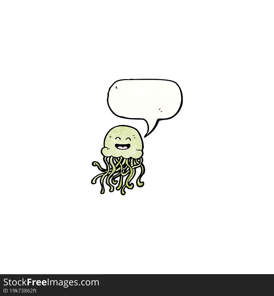 happy jellyfish cartoon