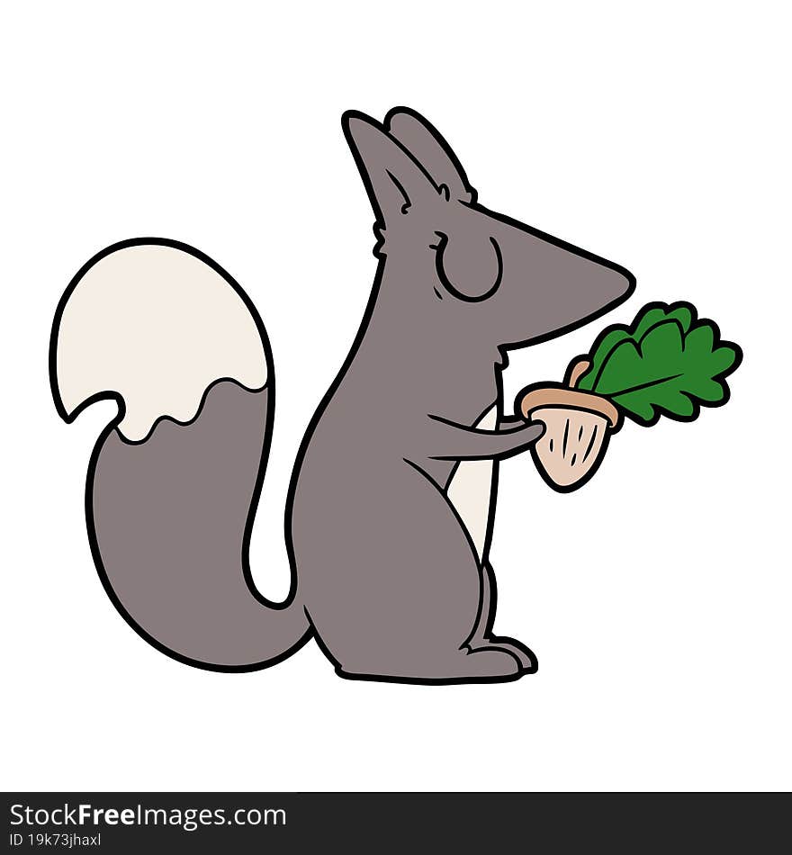 cartoon squirrel. cartoon squirrel