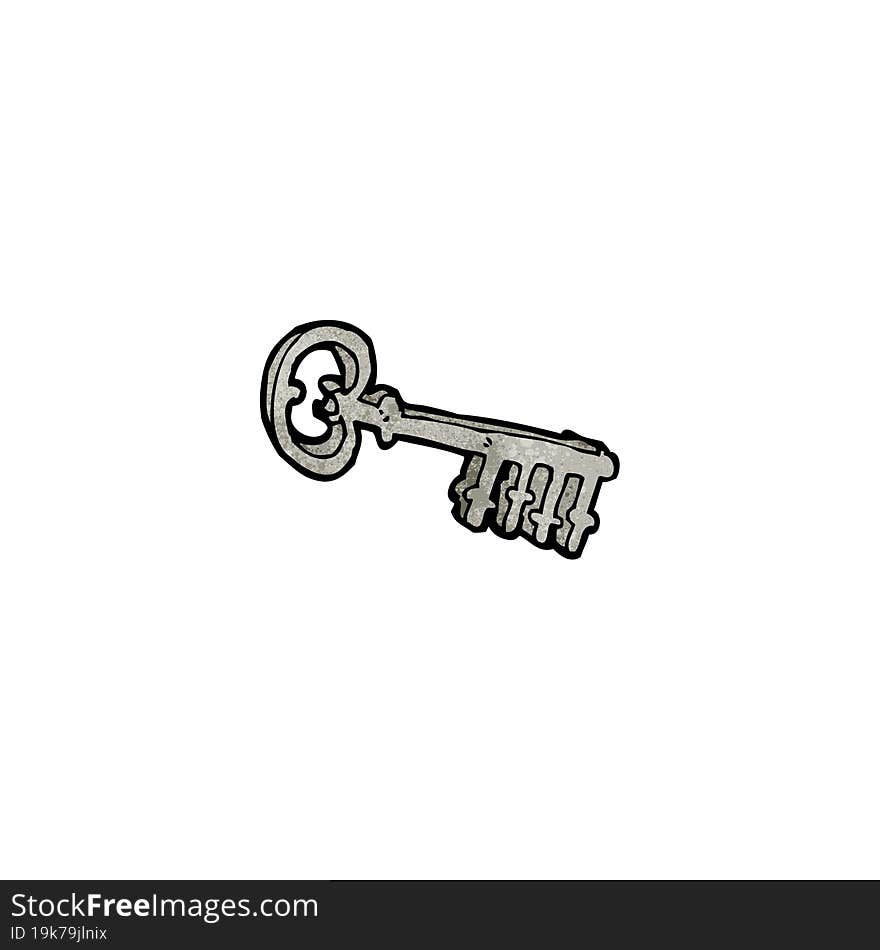 cartoon metal key