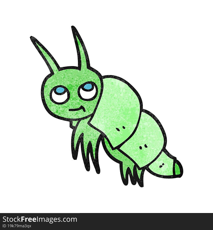 textured cartoon little bug