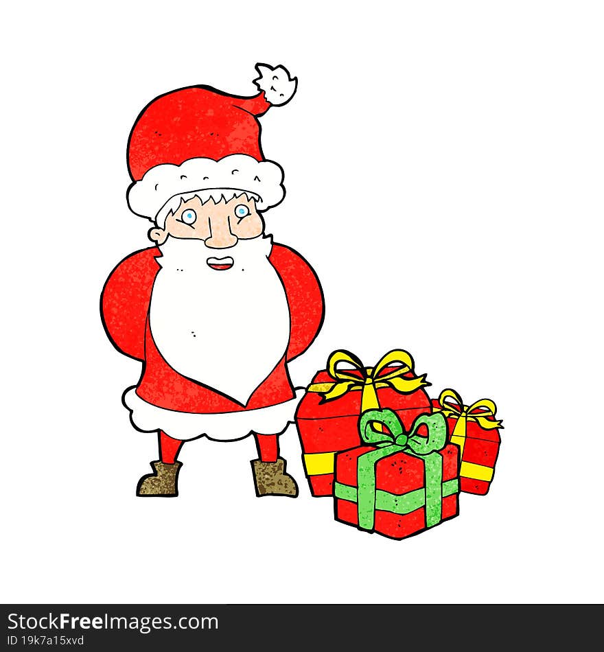 cartoon santa claus