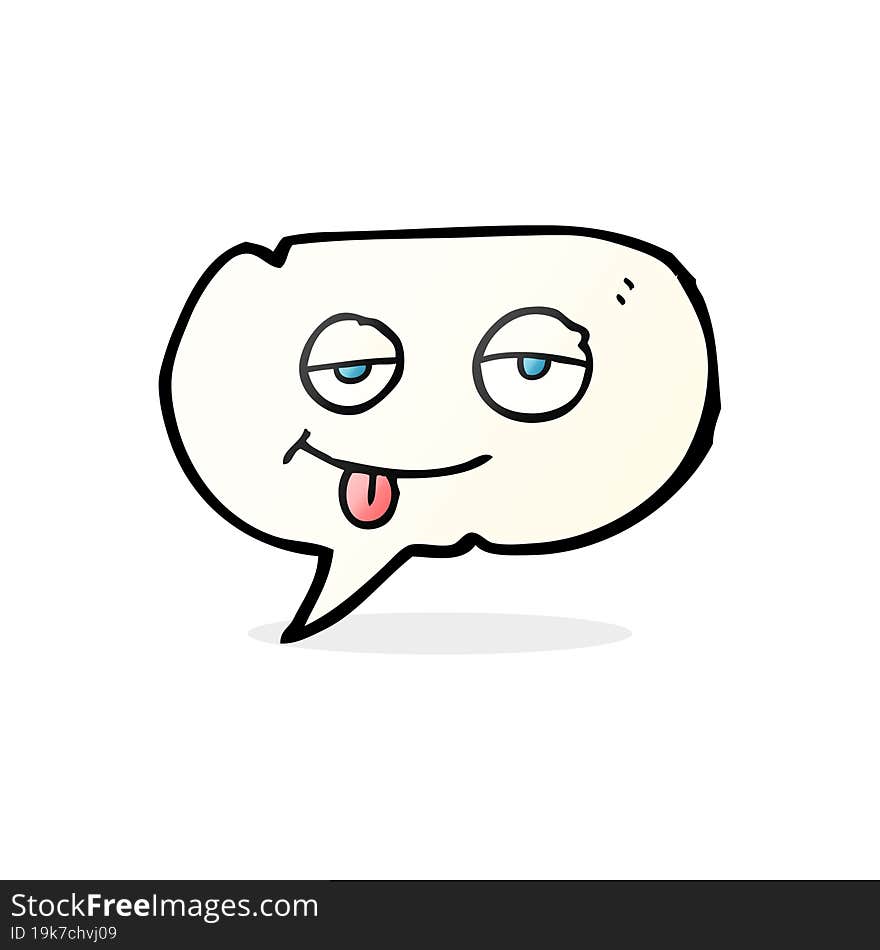 speech bubble cartoon tired eyes