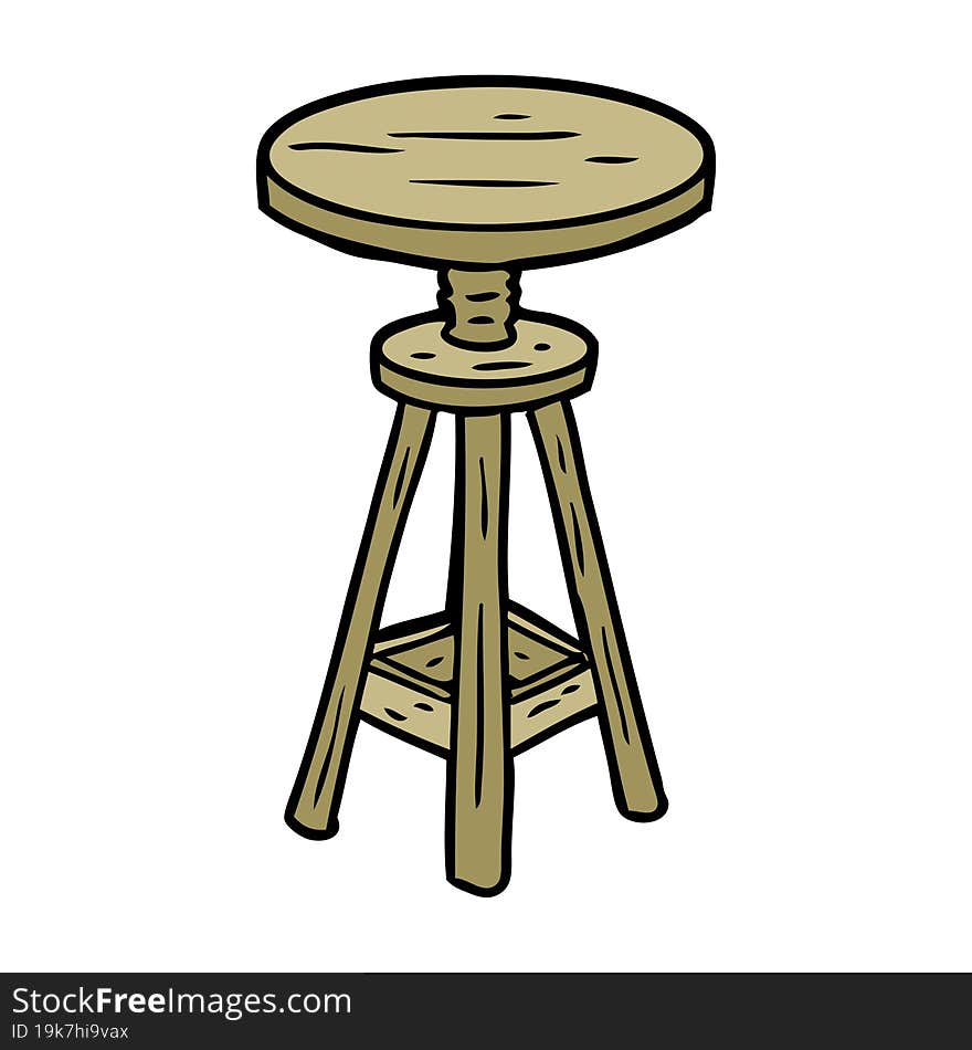 cartoon adjustable artist stool. cartoon adjustable artist stool