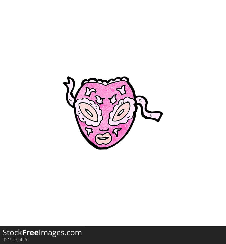 cartoon ornate mask