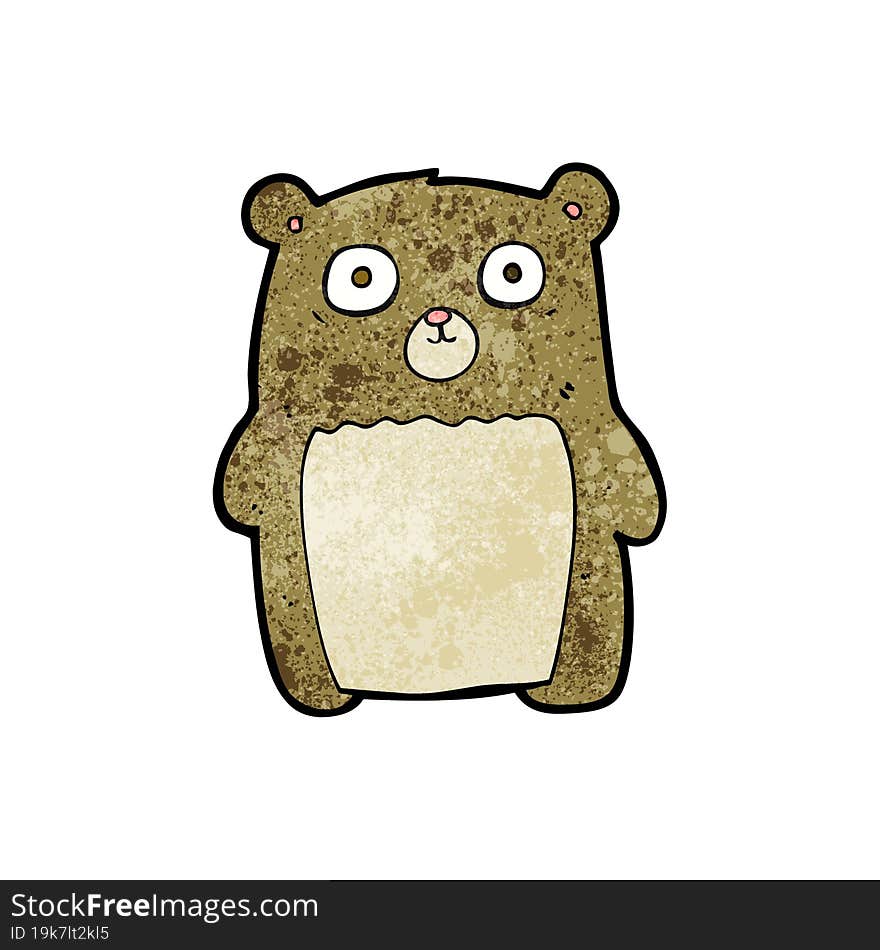 cartoon funny teddy bear