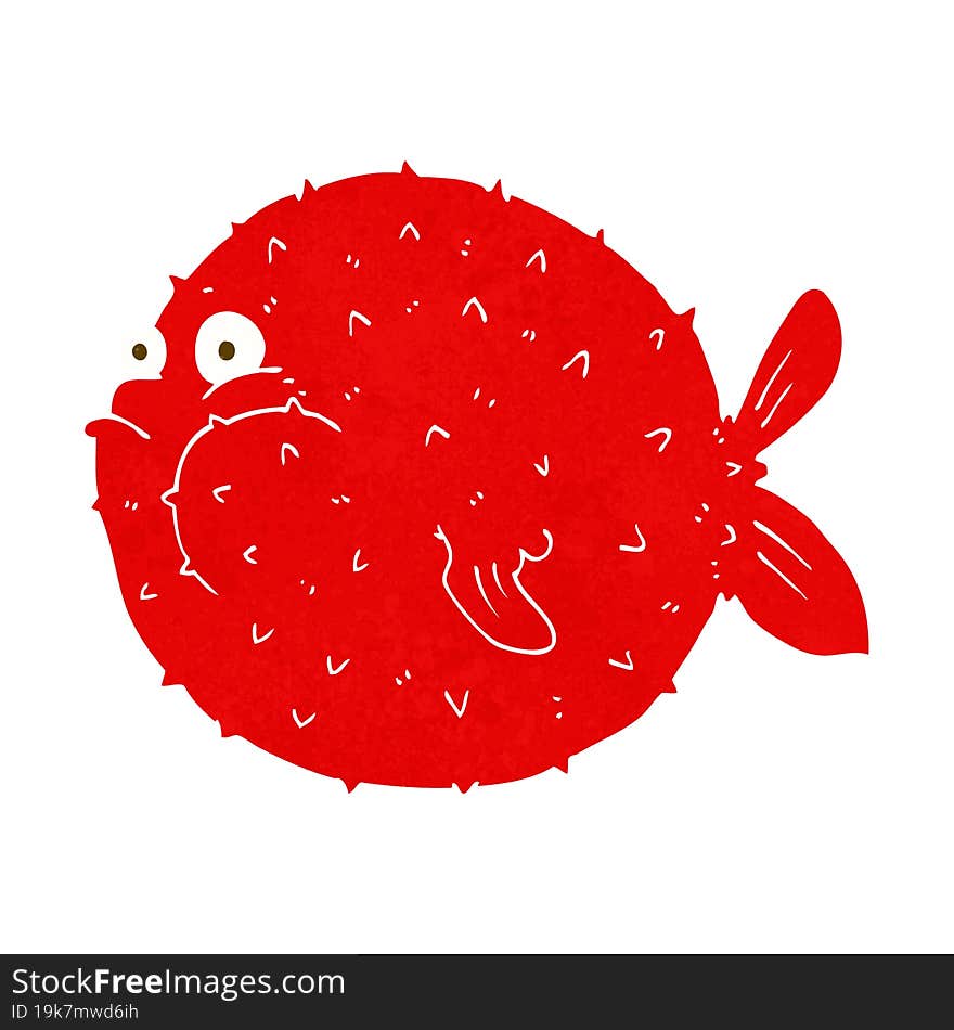 cartoon puffer fish