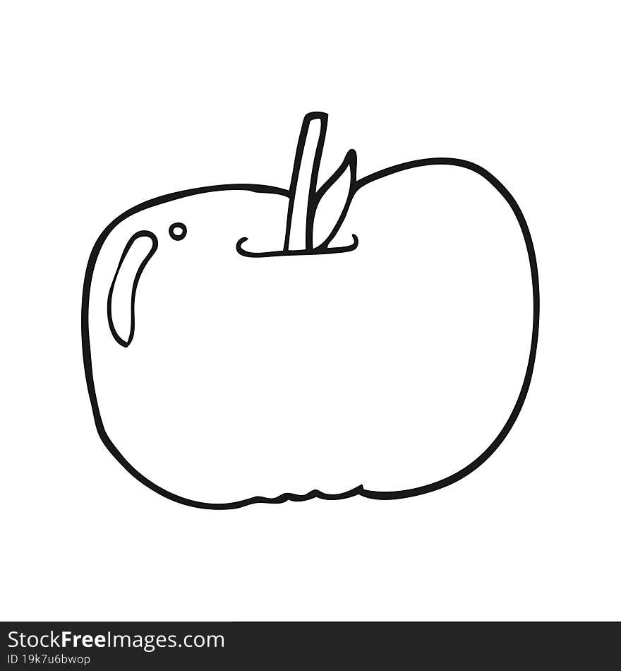 cartoon apple