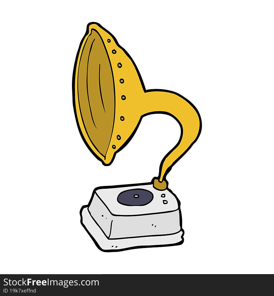 cartoon phonograph