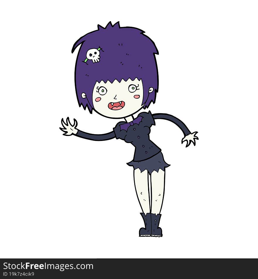 cartoon vampire girl