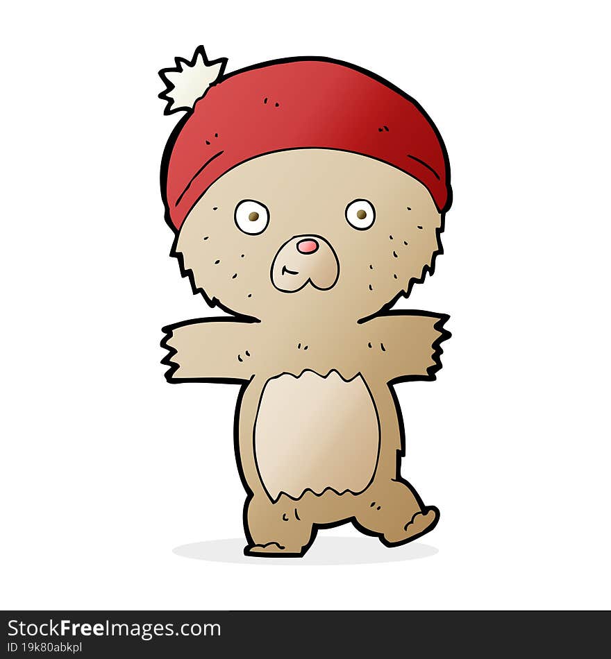 cartoon funny teddy bear