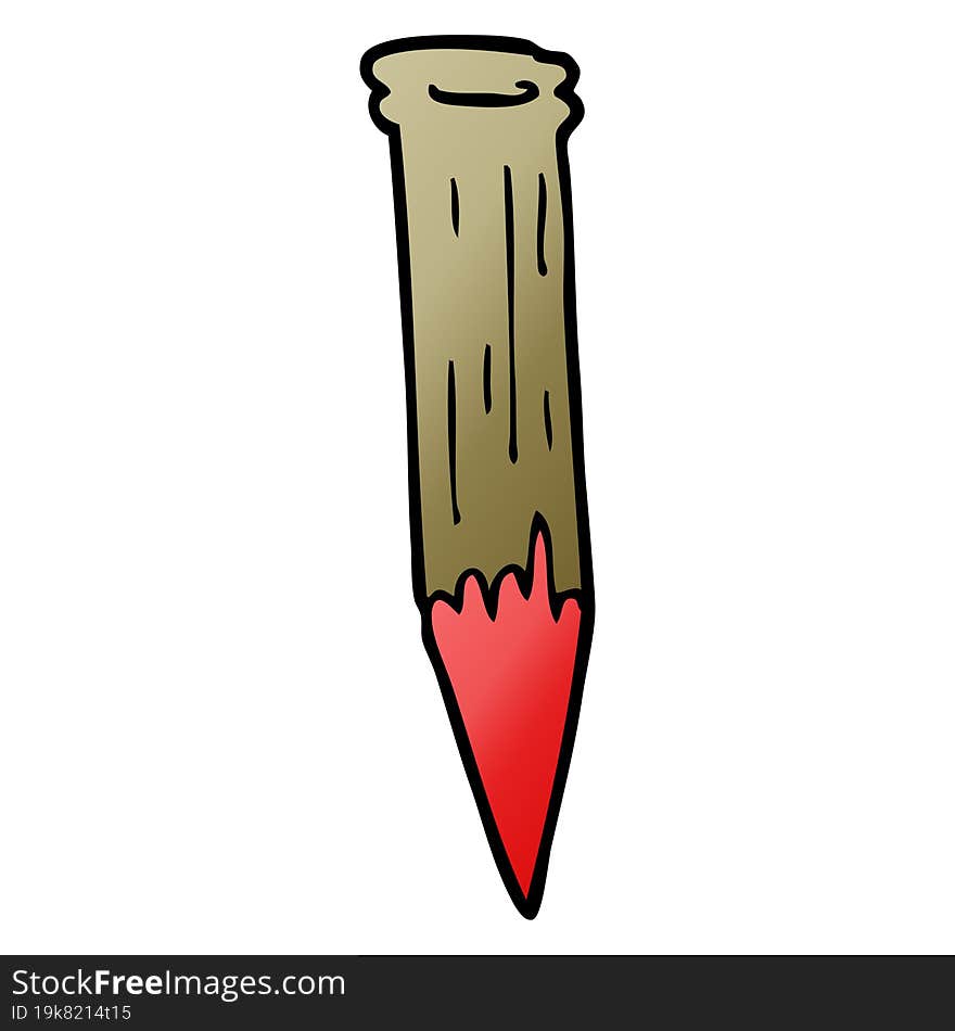 cartoon doodle bloody vampire stake