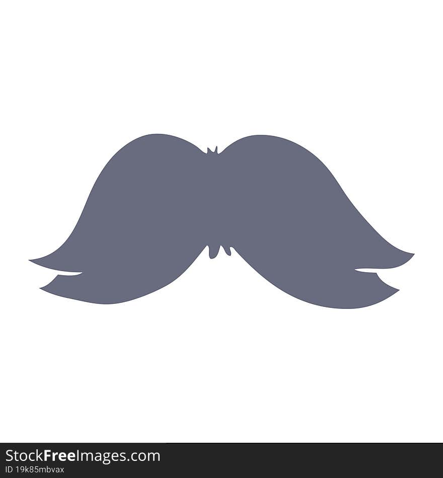 cartoon doodle of a mans moustache