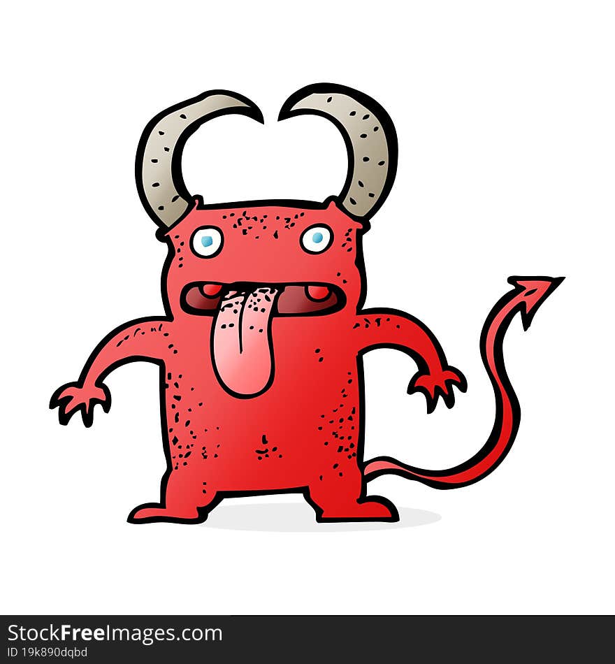 cartoon little devil