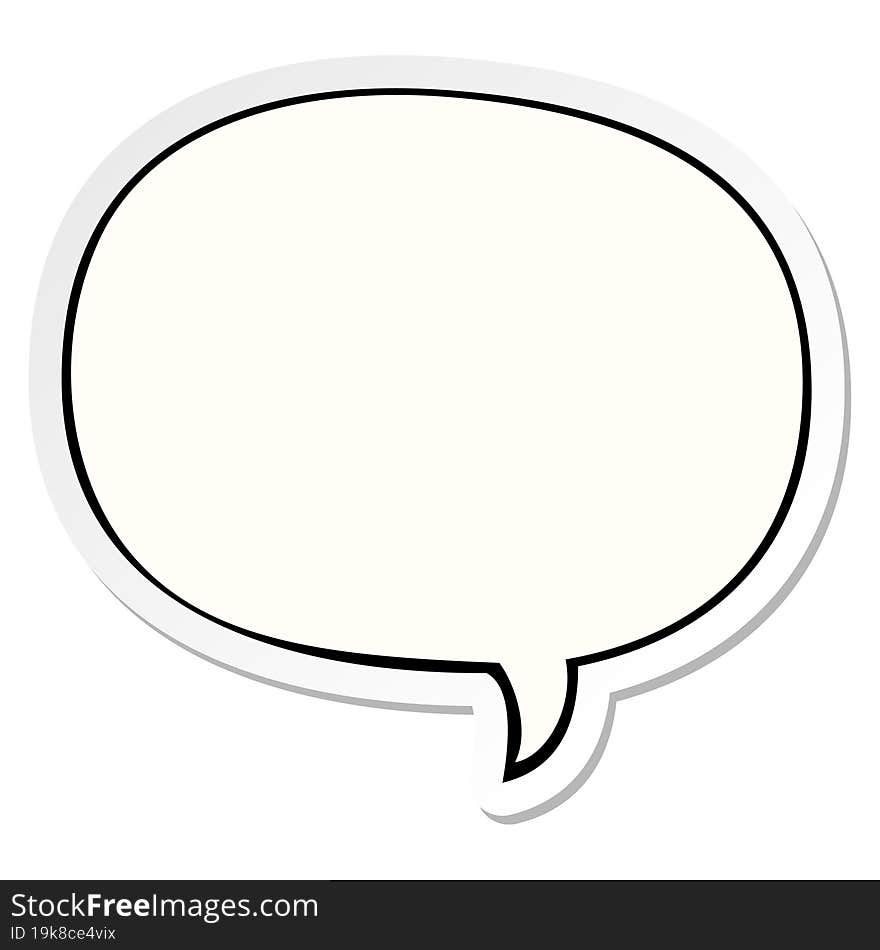 cartoon speech bubble sticker and speech bubble sticker