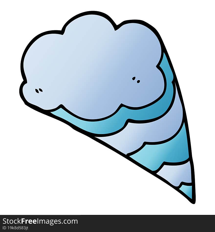 cartoon doodle decorative cloud element