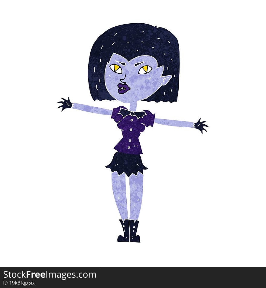 cartoon vampire girl