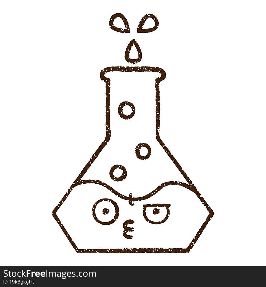 Science Experiment Charcoal Drawing