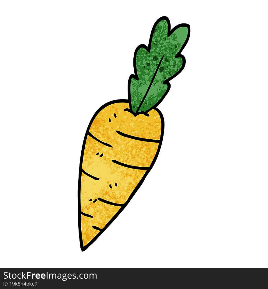 Cartoon Doodle Organic Carrot