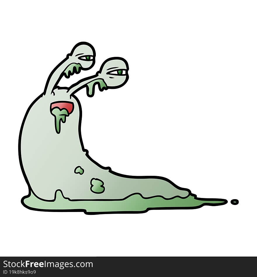 gross cartoon slug. gross cartoon slug