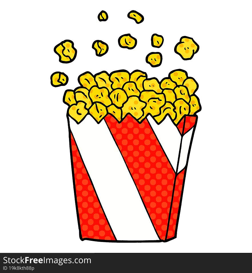 cartoon cinema popcorn. cartoon cinema popcorn