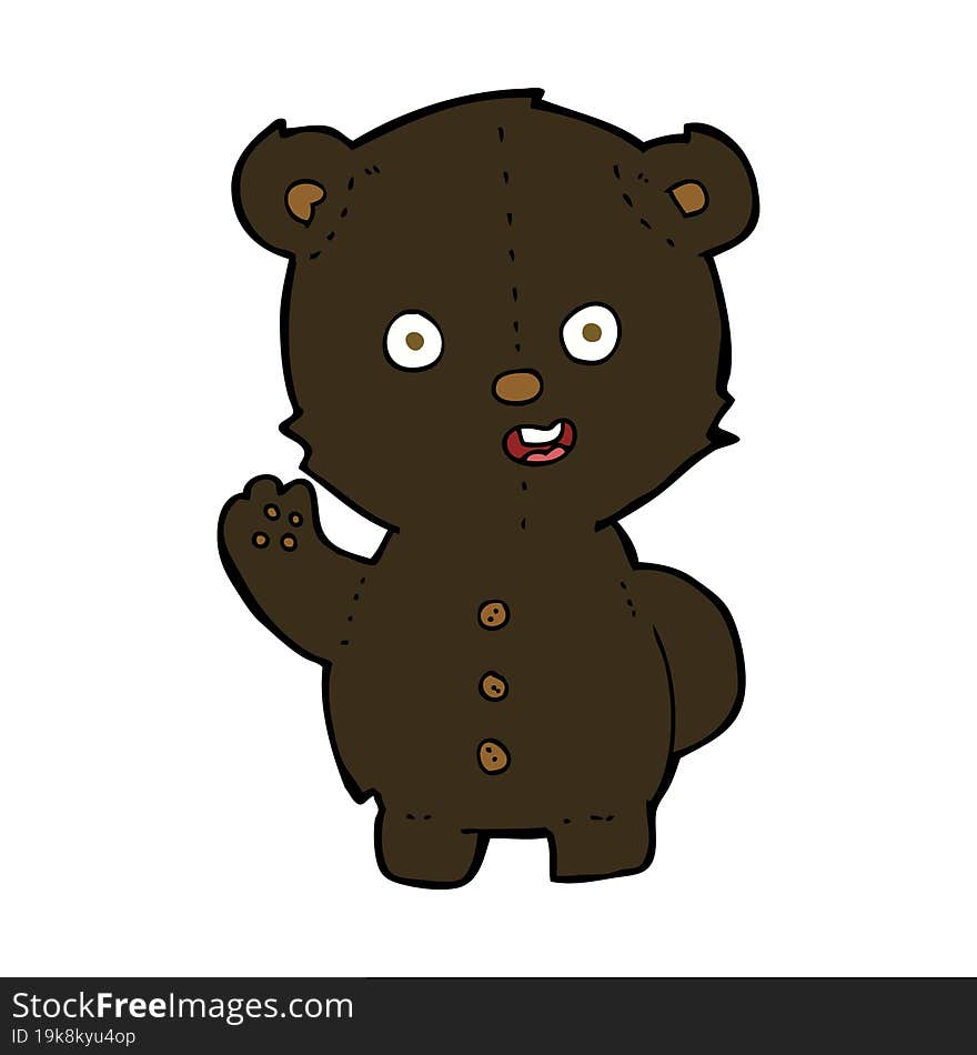 Cute Cartoon Black Bear