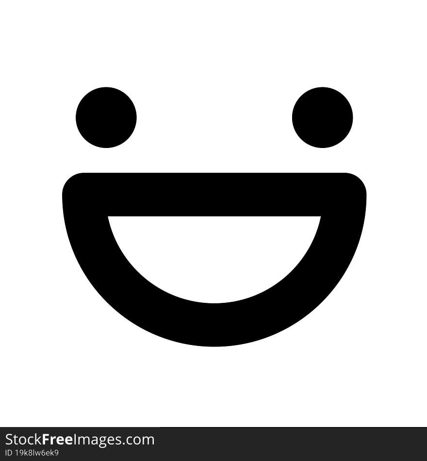 simple happy face icon