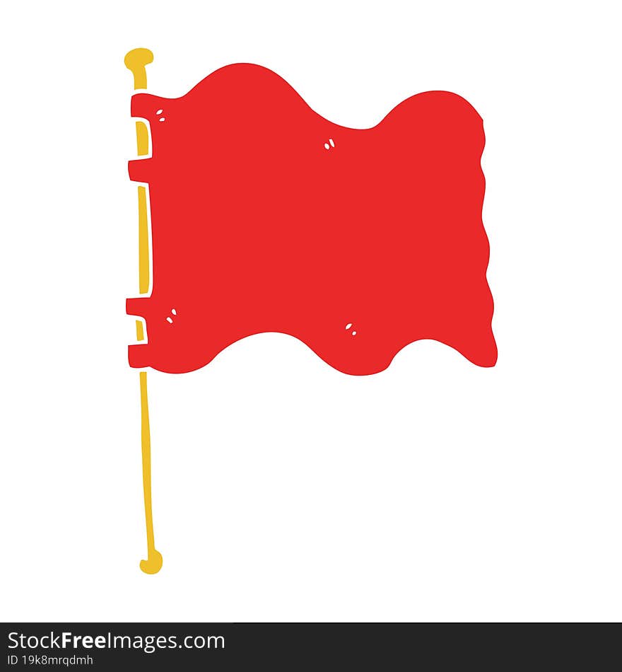 flat color style cartoon flag