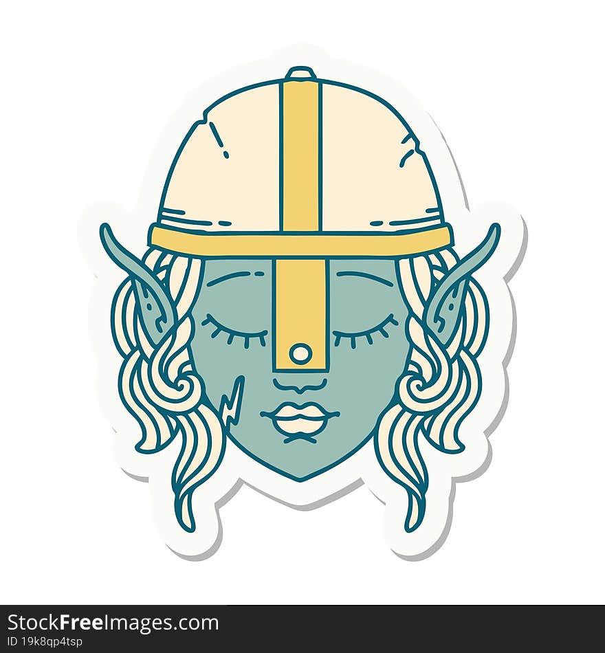 elf character sticker