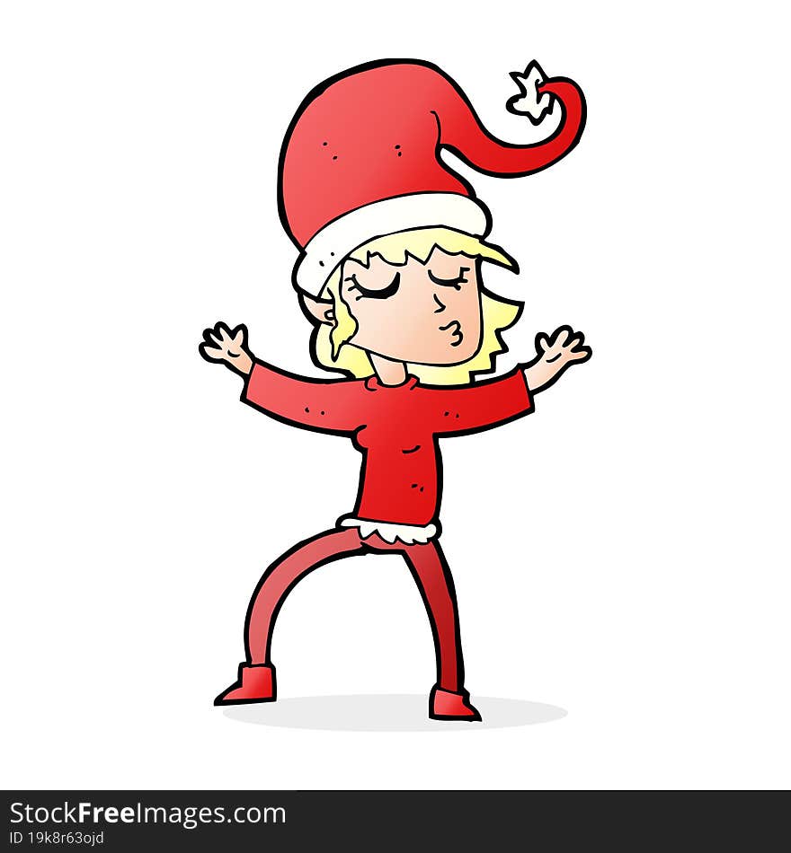 santa s helper cartoon