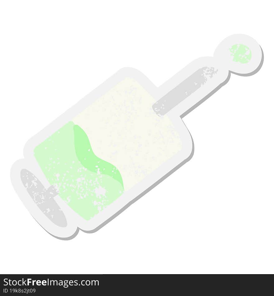 squirting medical needle grunge sticker