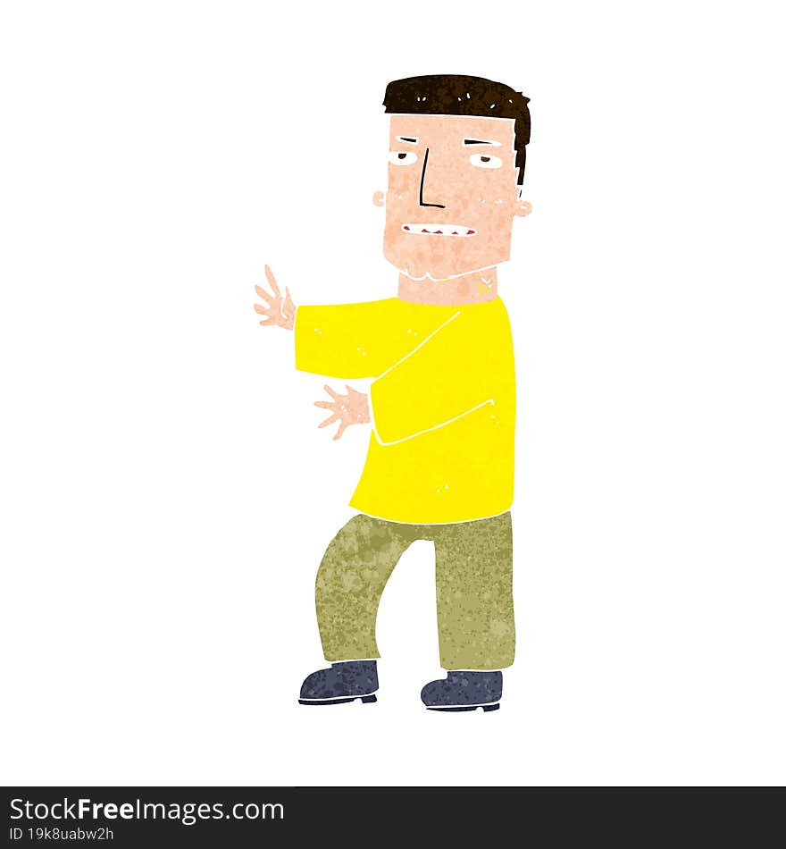 Cartoon Man Gesturing