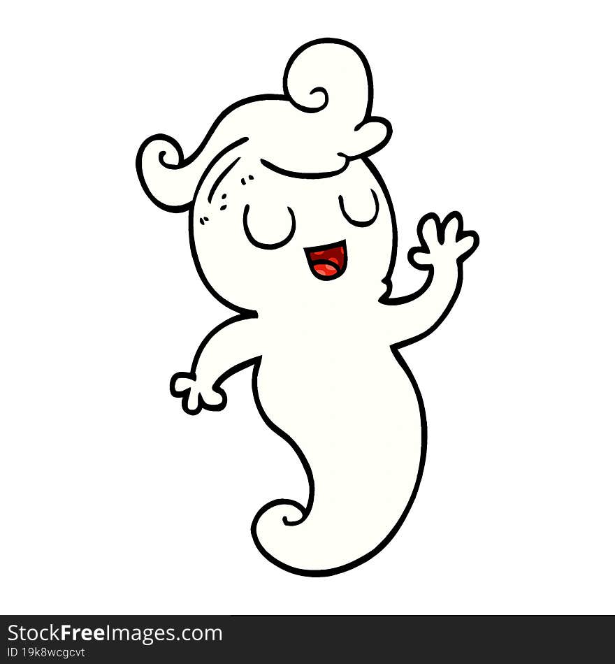 Cartoon Doodle Ghost