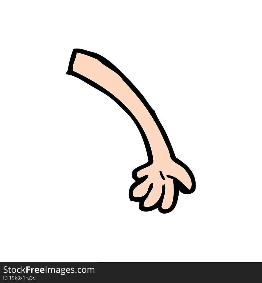 cartoon arm