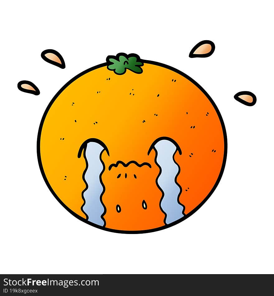 cartoon orange. cartoon orange