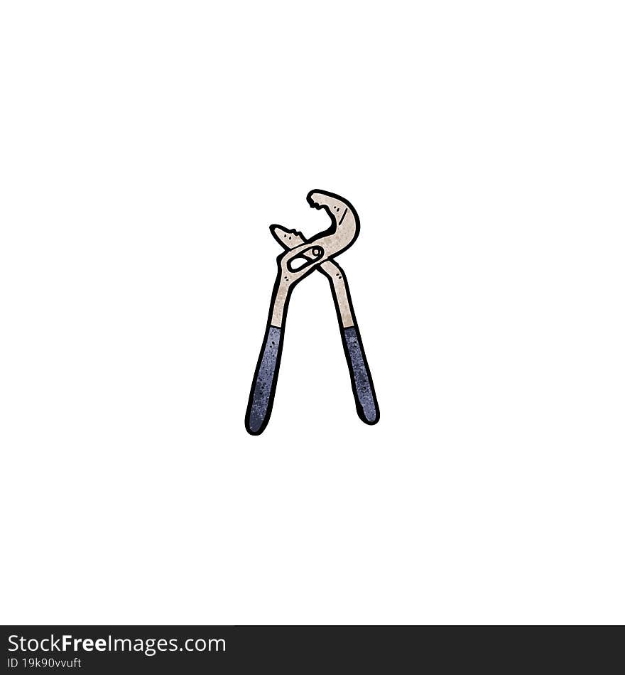 cartoon adjustable spanner