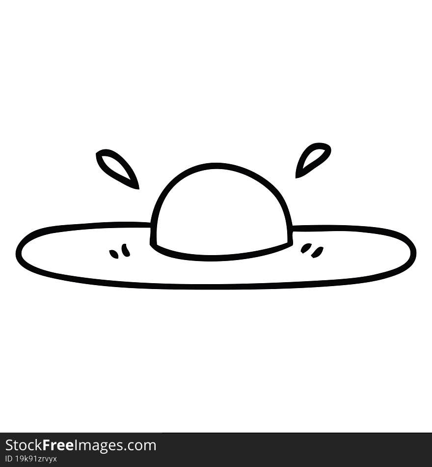 line drawing quirky cartoon fried egg. line drawing quirky cartoon fried egg