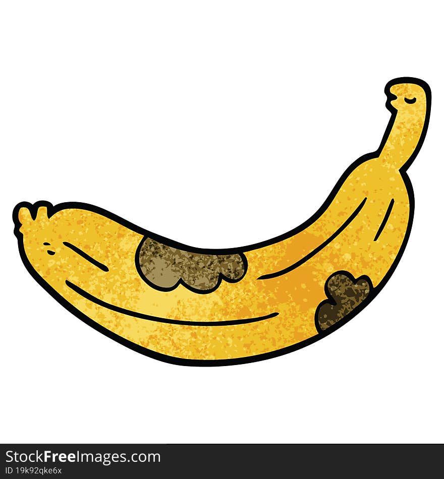 Cartoon Doodle Turning Banana