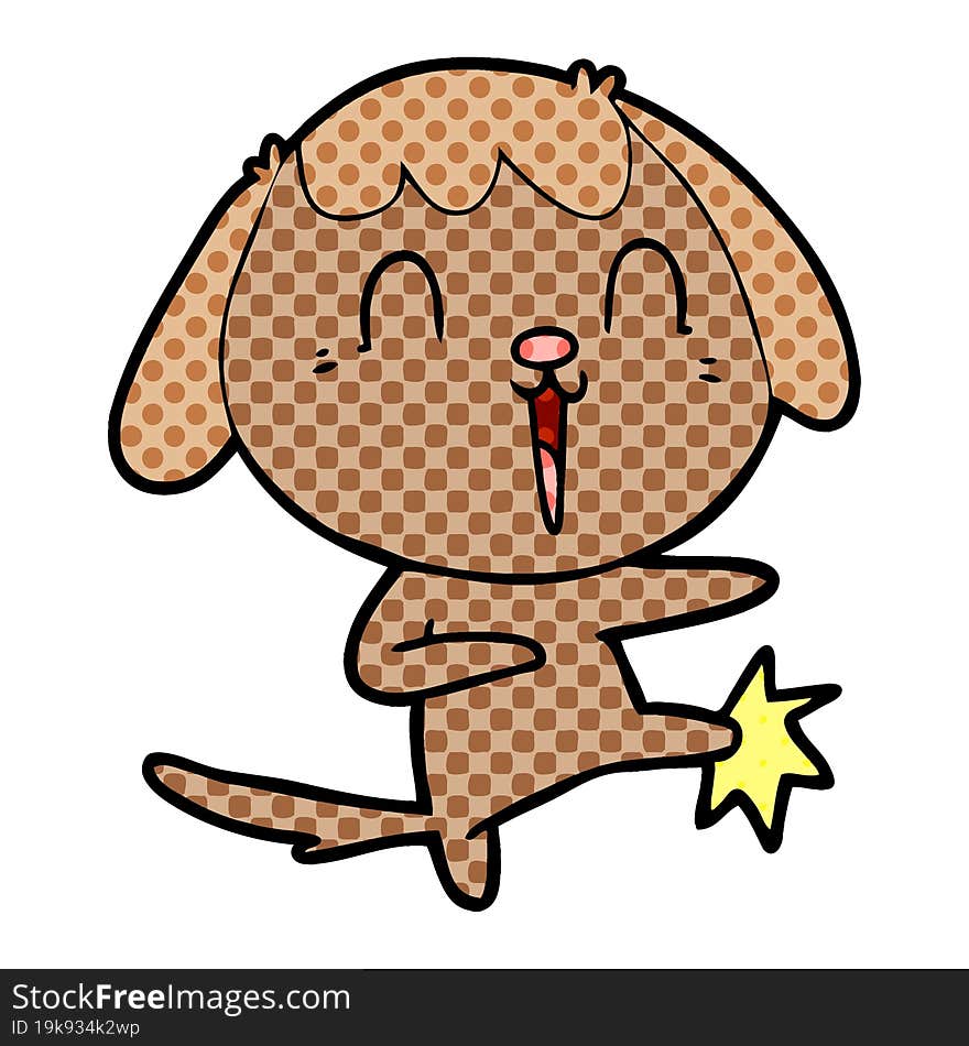 cute cartoon dog. cute cartoon dog