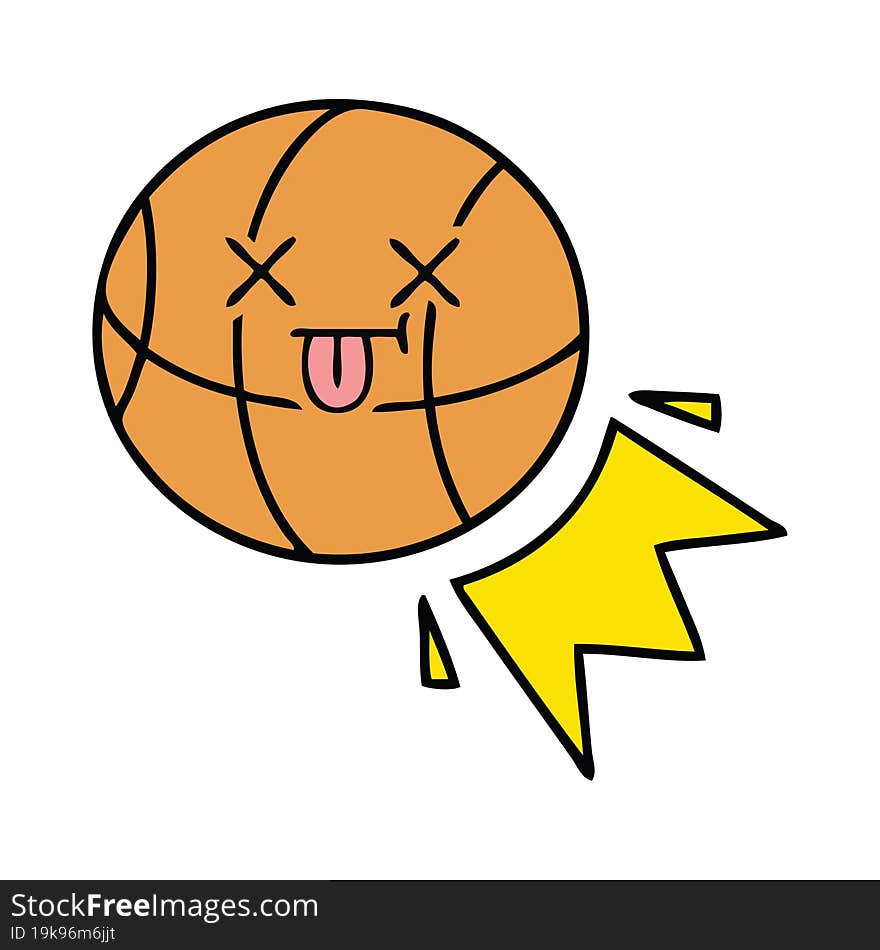 Cute Cartoon Basketball