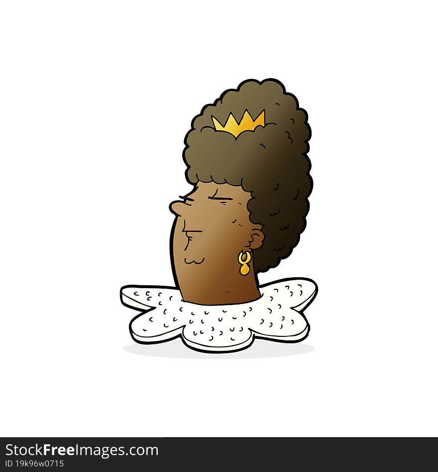 cartoon queen\'s head