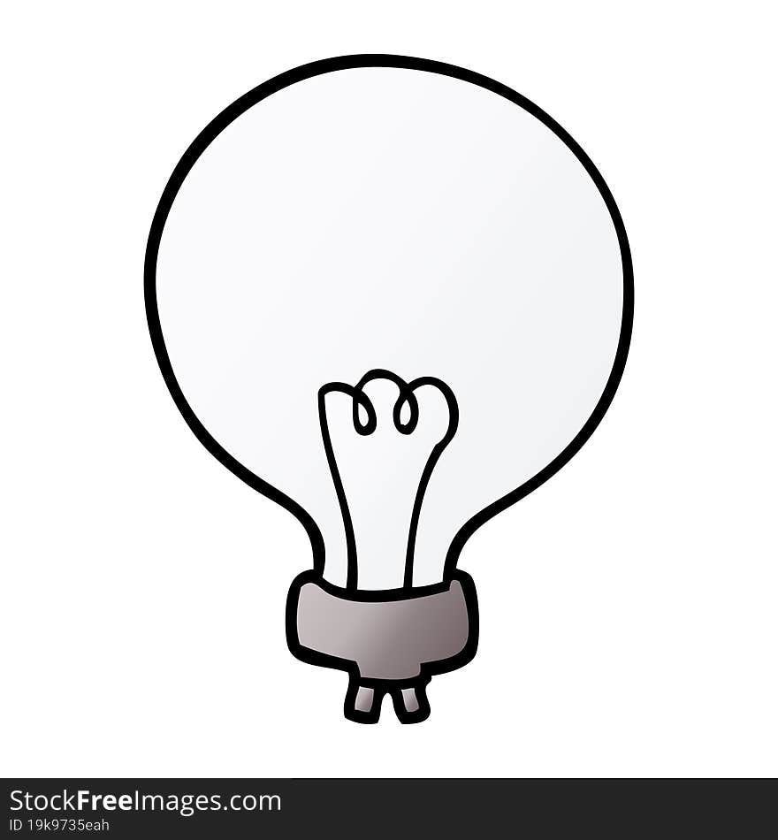 Cartoon Doodle Light Bulb